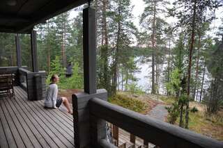 Шале Loma-Väkkärä Holiday Cabins Saimaa Liiansaari Шале с двумя спальнями-9
